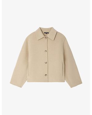 Soeur Gyoda Relaxed-Fit Wool-Blend Jacket - Natural