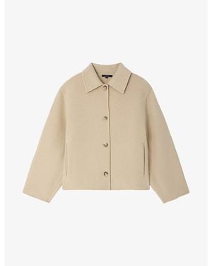 Soeur Gyoda Relaxed-Fit Wool-Blend Jacket - Natural