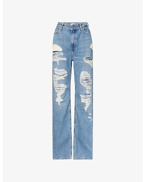GOOD AMERICAN The Khloé High-Rise Relaxed Denim Jeans - Blue