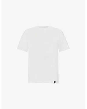 BOGGI Crewneck Short-Sleeve Supima Cotton T-Shirt - White