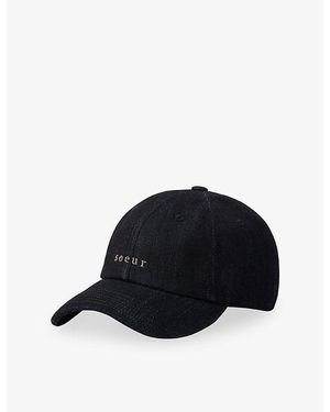 Soeur Hector Brand-Embroidered Cotton Cap - Black