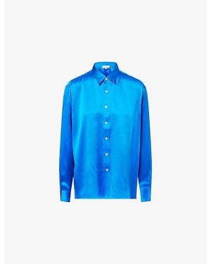 Zankov Jimmy Long-Sleeves Silk Shirt - Blue