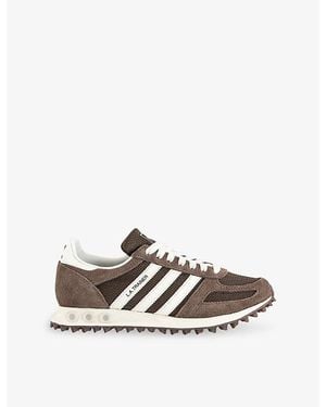 adidas La Og Suede And Mesh Trainers - White