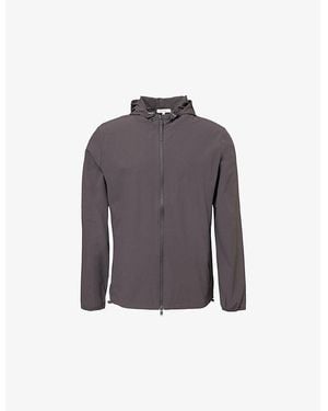 Arne Toggle-Hood Regular-Fit Stretch-Woven Jacket - Purple