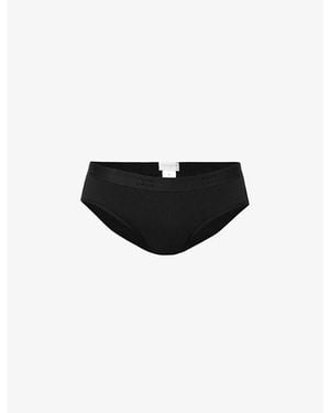 Derek Rose Jack Branded-Waistband Stretch-Cotton Briefs - Black