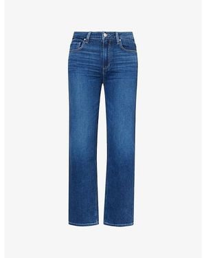 PAIGE Mason Ankle-Crop Denim Jeans - Blue