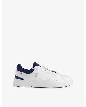 On Shoes The Roger Advantage Faux-Leather Sneakers - White