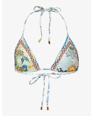 Agua Bendita Lolita Solstice Bikini Top - Blue