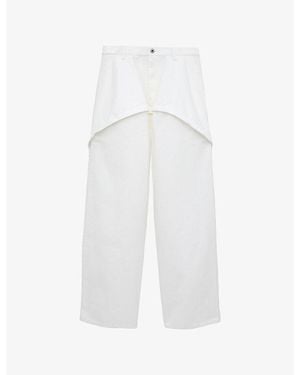 Loewe X Paula's Ibiza Wide-Leg Relaxed-Fit Denim Jeans - White