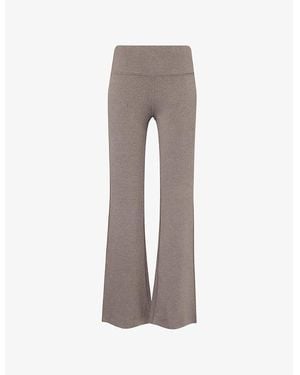 Vuori Halo Flared Stretch-Woven Leggings - Gray