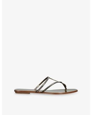 Pedro Garcia Estee Leather Sandals - Brown