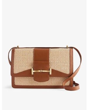 Ted Baker Edanas Branded-hardware Woven Cross-body Bag - Brown