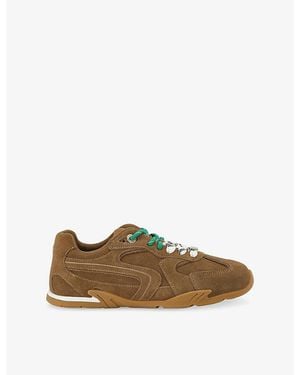KG by Kurt Geiger Lather Suede Sneakers - Natural