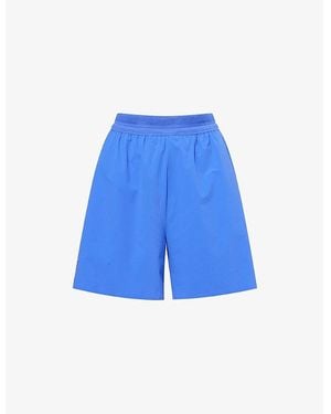 On Shoes 5' Performance 2/1 Mesh Stretch-Woven Shorts - Blue