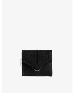 Zadig & Voltaire Sunny Trifold Leather Wallet - Black