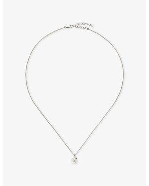 Missoma Mini Star Ridge Sterling Pendant Necklace - White