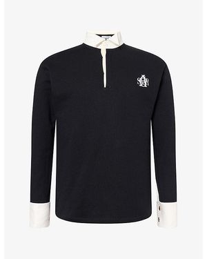 Oscar Ouyang French Cuff Cotton Polo Shirt - Blue
