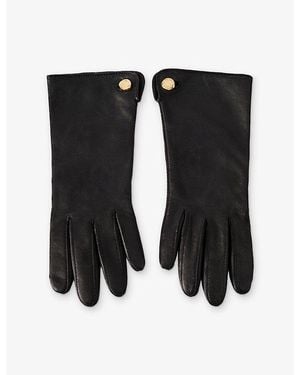 JOSEPH Florrie Leather Gloves - Black