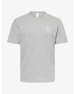 Calvin Klein Brushed Waffle Cotton-Jersey Pyjama T-Shirt - Grey