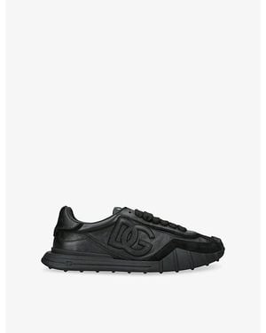 Dolce & Gabbana Athletic Tread Leather Trainers - Black