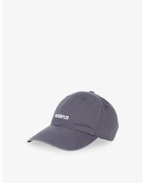 The Kooples Brand-Embroidered Cotton Cap - Grey