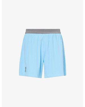 On Shoes Performance 2/1 Stretch-Woven Shorts - Blue