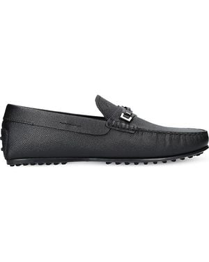 Tod's Gommino Leather Driving Shoes - Black