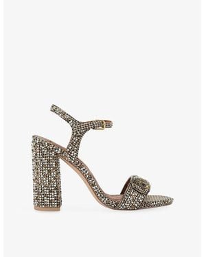 Kurt Geiger Kensington Langley Embellished High Heels - White