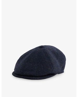 Barbour Claymore Wool-Blend Baker Boy Hat - Blue