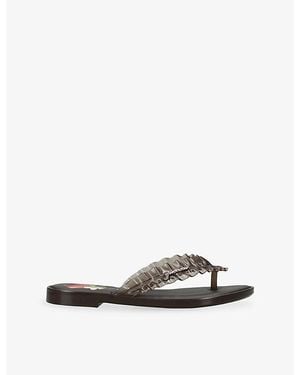 Ganni X Melissa Branded Jelly Flip-Flops - Multicolor