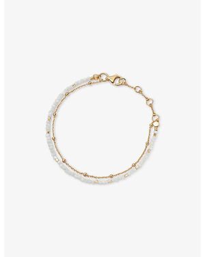 Astley Clarke Fine Biography 18Ct And Mother-Of-Pearl Bracelet - White