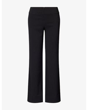 Peachy Den Jerry Sculpt Low-Rise Stretch-Woven Pants - Black