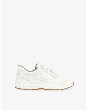 Sandro Flame Leather Low-Top Trainers - White
