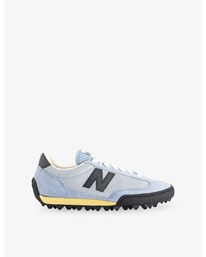 New Balance Gator Run Suede And Mesh Sneakers - Blue