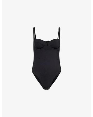 Cheap Monday Clovelly Sweetheart-Neck Swimsuit - Black