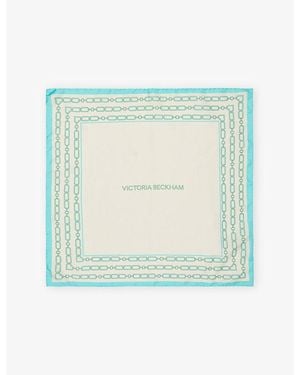 Victoria Beckham Portofino Printed Silk Scarf - Green