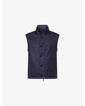 dunhill Reversible Sleeveless Cashmere Jacket - Blue