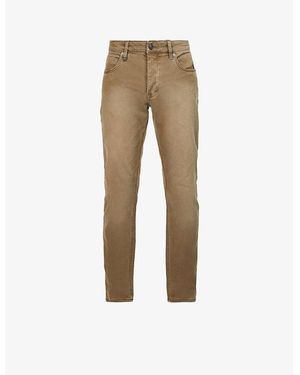 Neuw Lou Brand-Patch Slim-Fit Stretch-Denim Jeans - Natural