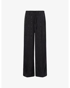 Dries Van Noten Puvis Straight-Leg Woven Trousers - Black