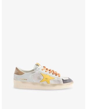 Golden Goose Stardan Leather Trainers - Natural