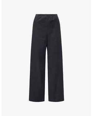 Vince Corduroy Pull-On Cotton Trousers - Blue