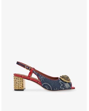 Kurt Geiger Chelsea Block-Heel Slingback Sandals - Multicolour