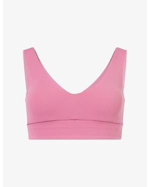 ADANOLA Ultimate V-Neck Sports Bra - Pink