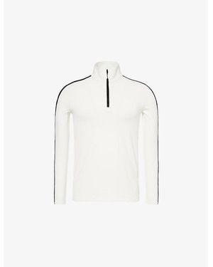 Fusalp Alpille High-Neck Stretch-Woven Thermal Layer - White