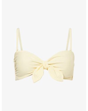 PAIGE Libby Bandeau Bikini Top - White
