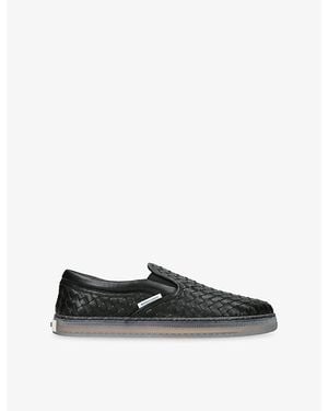 Bottega Veneta Serena Leather Trainers - Black