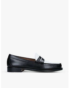 G.H. Bass & Co. Larkin Two-Tone Leather Penny Loafers - Black