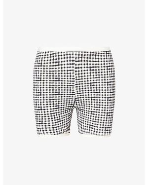 Cheap Monday Santa Cruz Colour-Block Swim Shorts - White