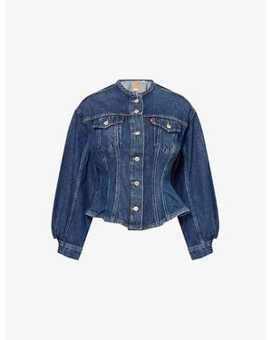 Levi's Sculpted Trucker Denim Jacket - Blue