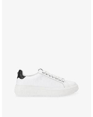 Steve Madden Razoredge Leather Trainers - White
